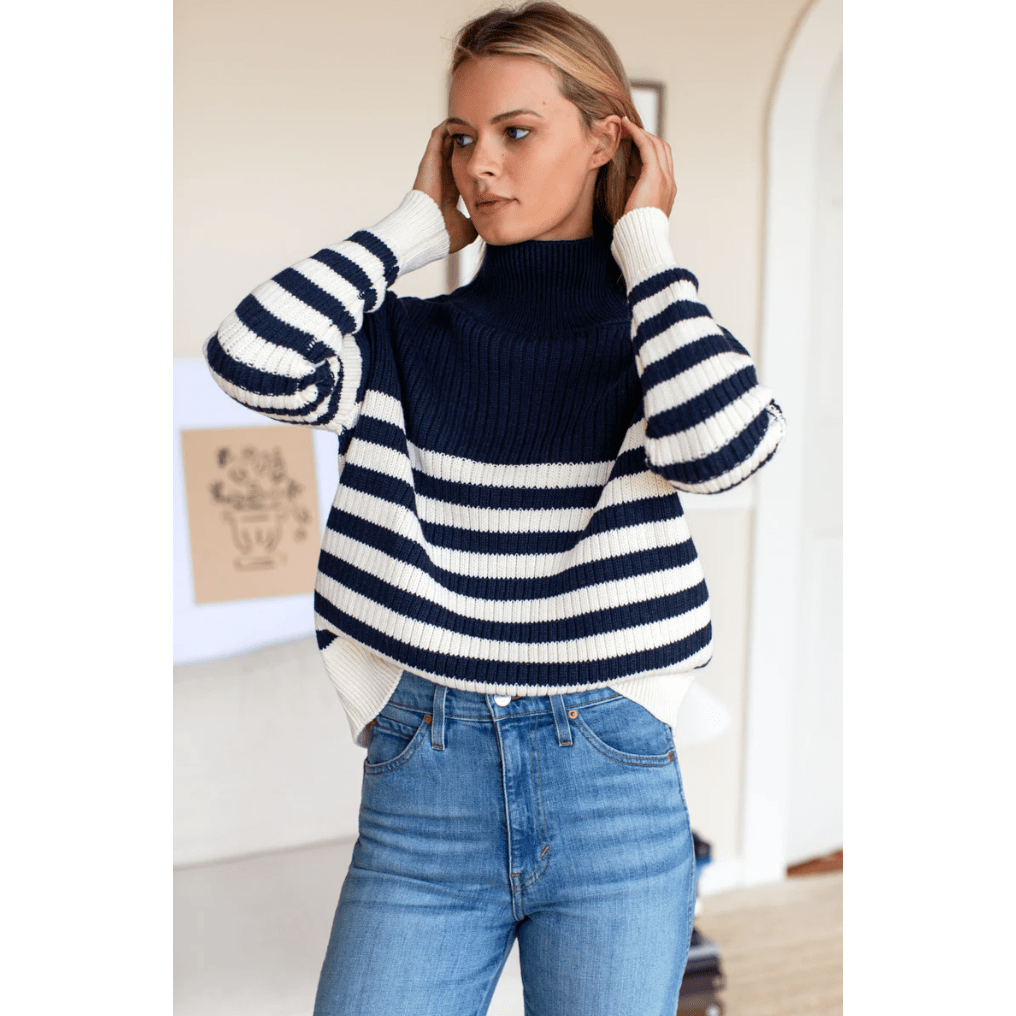 Carolyn Turtleneck Sweater - Grey Organic