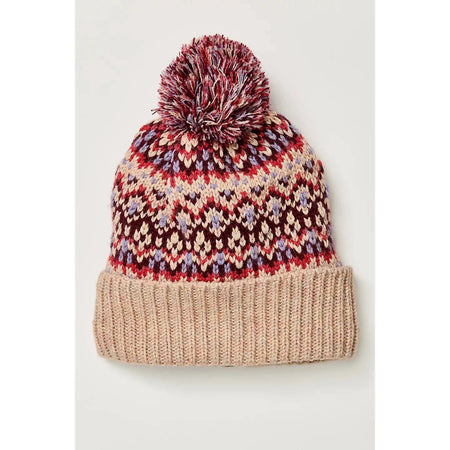 Free People First Frost Fairisle Pom Pom Beanie O/S / Ivory Hats Parts and Labour Hood River Oregon Clothing Store