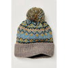 Free People First Frost Fairisle Pom Pom Beanie Sage / O/S Hats Parts and Labour Hood River Oregon Clothing Store