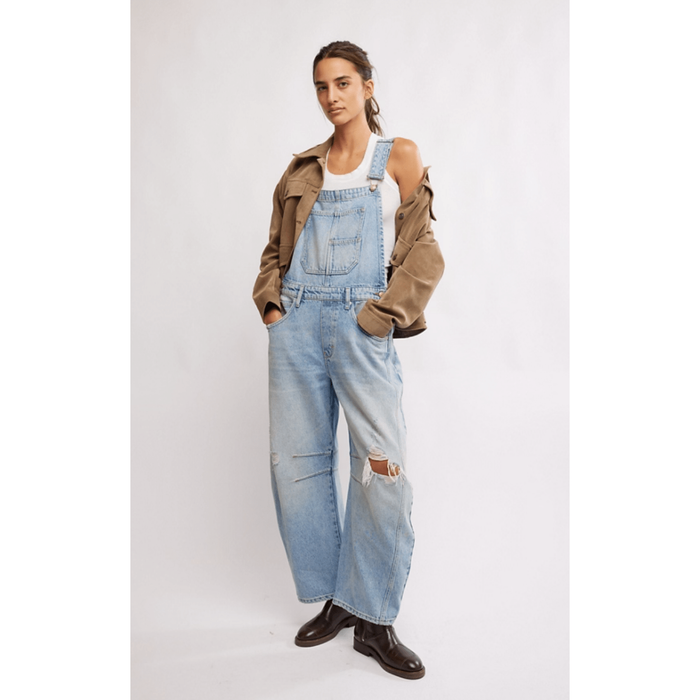 Free People Good Luck Barrel Overall Denim Parts and Labour Hood River Oregon Clothing Store