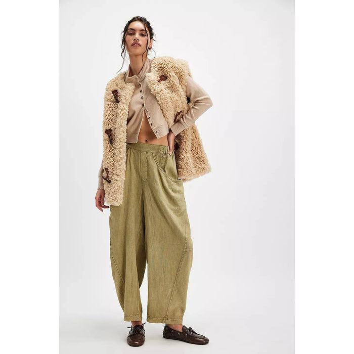 Free People High Road Solid Pull-On Barrel Pants Bottoms Parts and Labour Hood River Oregon Clothing Store