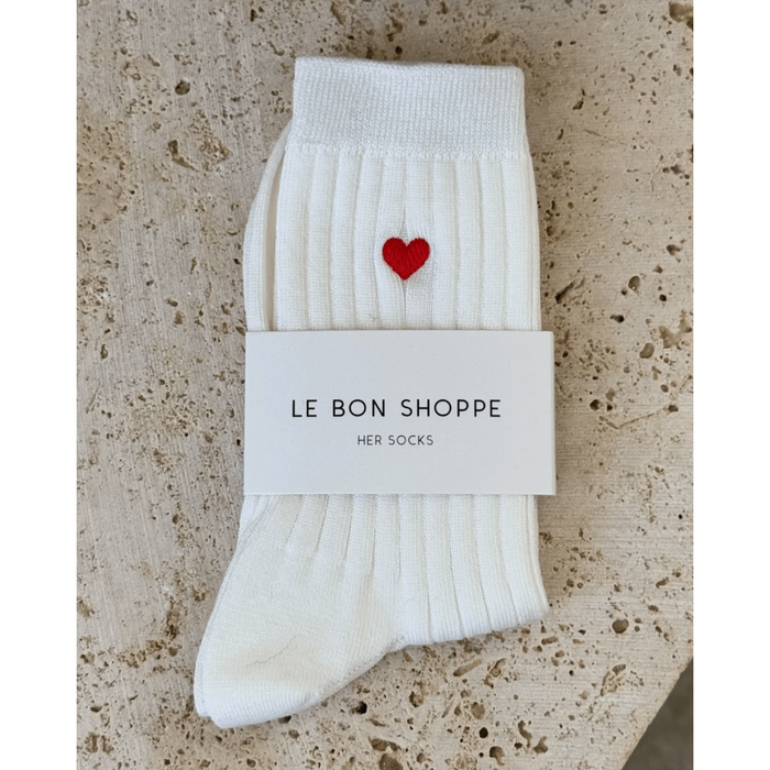 Le Bon Shoppe Embroidered Her Socks Accessories Parts and Labour Hood River Oregon Clothing Store