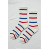 Le Bon Shoppe Striped Boyfriend Socks Red Blue Stripe / ONESIZE Accessories Parts and Labour Hood River Oregon Clothing Store