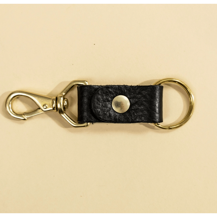 Primecut Leather Keychain Black Leather Accessories Parts and Labour Hood River Oregon Clothing Store