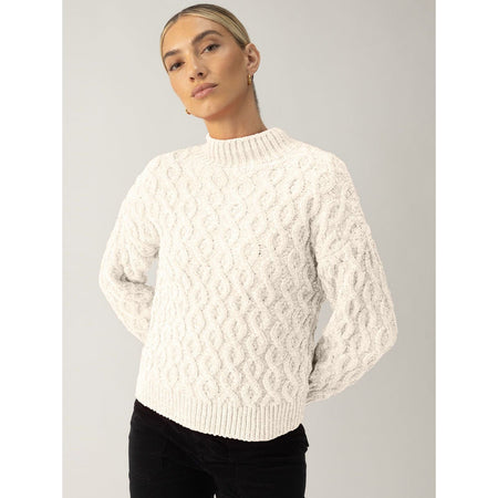 Sanctuary Cable Mock Neck Sweater sweaters Parts and Labour Hood River Oregon Clothing Store