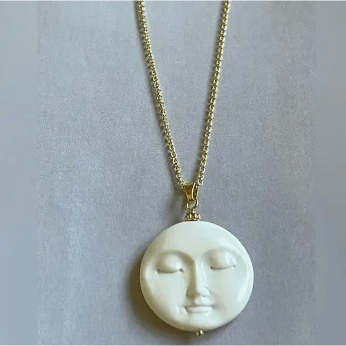 Tramps + Thieves Moon Necklace- Small Jewelry Parts and Labour Hood River Oregon Clothing Store